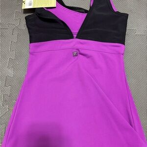Zobha Vibrant Purple and Black Activewear Running/Yoga/Fitness Size 0 NWT